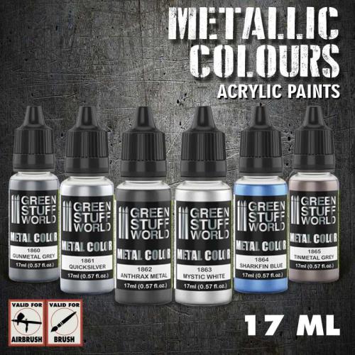 Metallic Paints Set - Silver