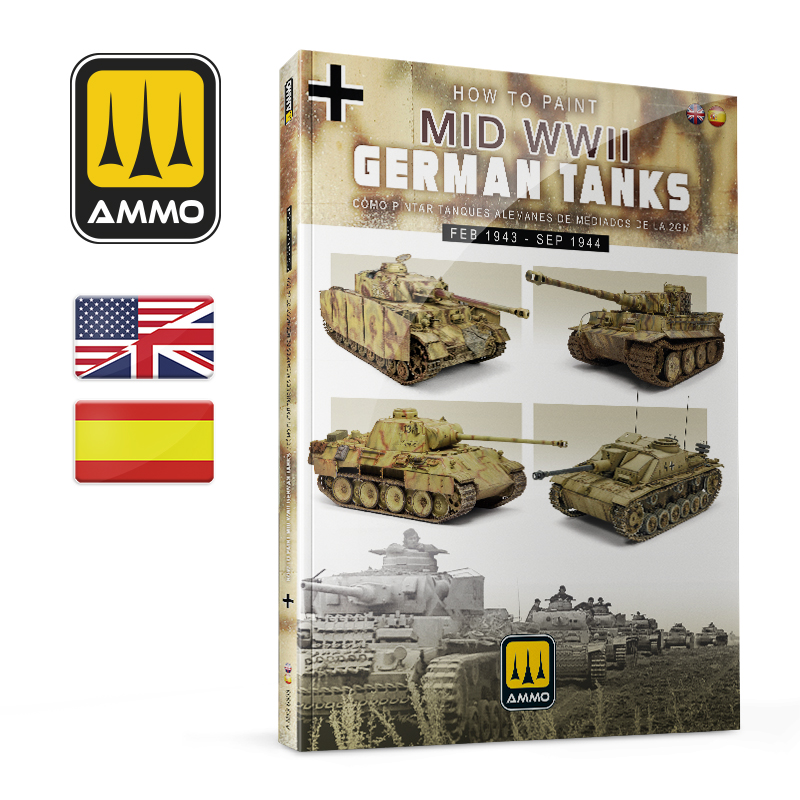 How to paint Mid WWII German Tanks (FEB 1943 - SEP 1944) (Bilingual)