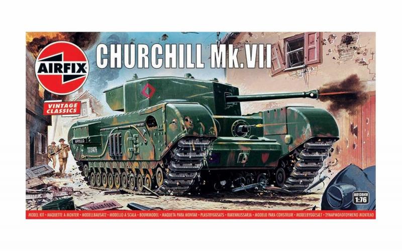 Churchill Mk.VII Tank Vintage 1/76