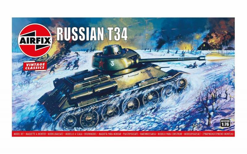 Russian T34 Medium Tank Vintage 1/76