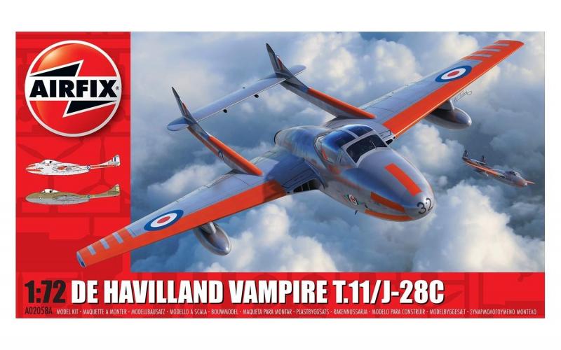 De Havilland Vampire T.11 / J-28C 1/72