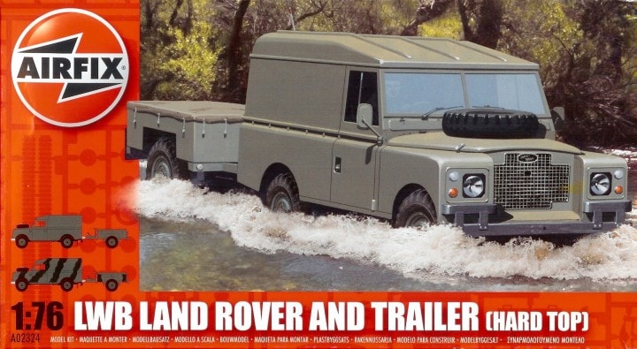 LWB Land Rover and Trailer [Hard Top] 1/76