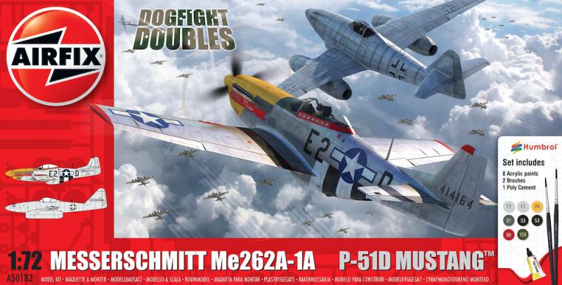 Messerschmitt Me262 & P-51D Mustang Dogfight Double 1/72