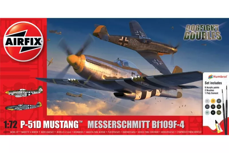 P-51D Mustang vs Bf109F-4 Dogfight Double 1/72