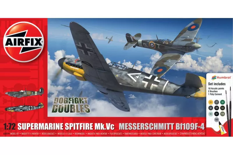 Supermarine Spitfire Mk.Vc vs Bf109F-4 Dogfight Db 1/72