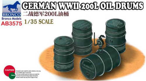 German WWII 200L Oil Drums 1:35