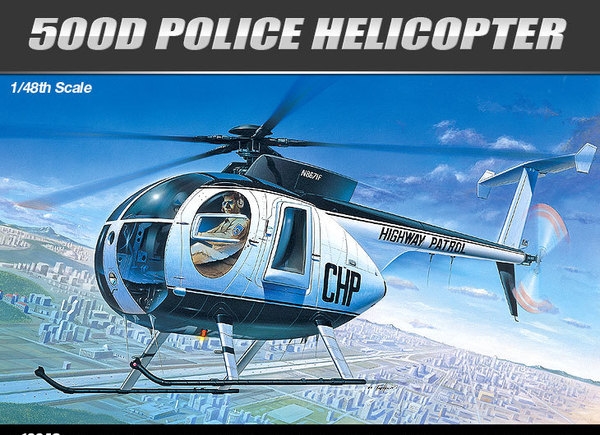 Hughes 500D Police Helicopter 1/48