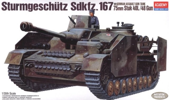 German Assault Gun Tank Sturmgeschütz Sdkfz. 167 75mm Stuk 40L/48 Gun 1/35