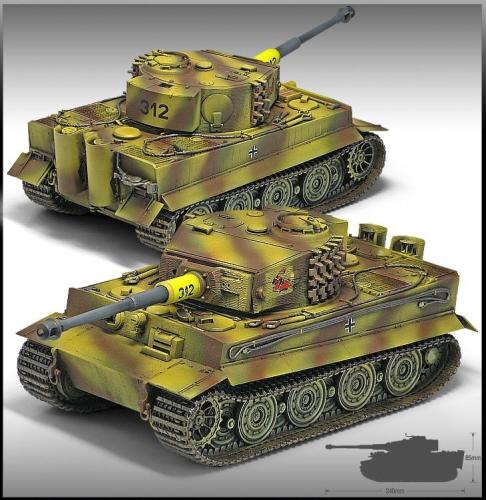 German Tiger-I (Ver.Late) 1/35
