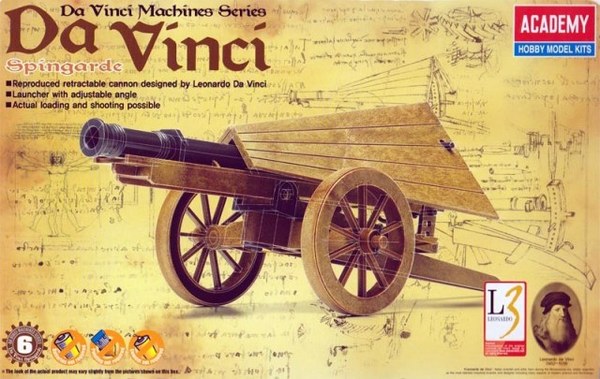 Leonardo da Vinci Spingarde (no glue, moveable parts)