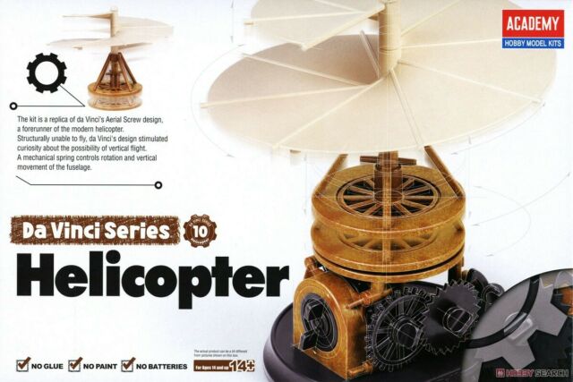 Leonardo da Vinci Pendulum Helicopter (no glue, movable parts)
