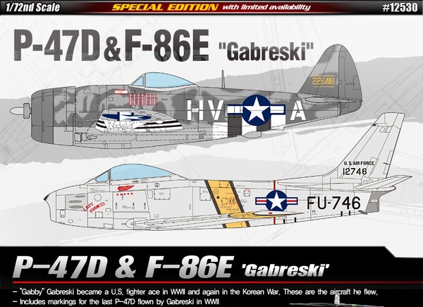 P-47D & F-86E "Gabreski" 1/72