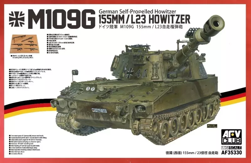 German Self-Propelled Howitzer M109G 155mm /L23 Howitzer SPH 1/35