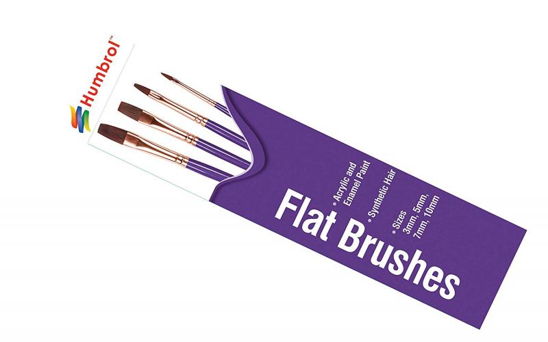 Flat Brush Pack (x4) 10/7/5/3
