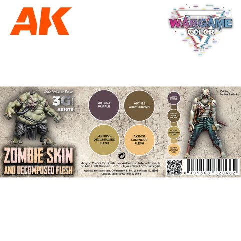 WARGAME COLOR SET. ZOMBIE SKIN.