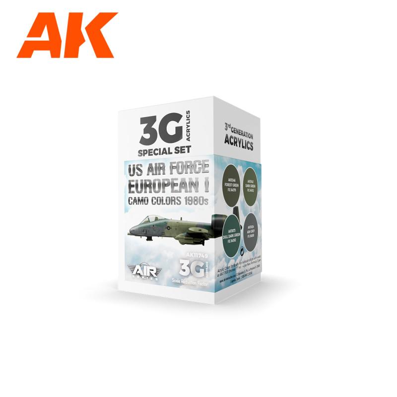 US AIR FORCE EUROPEAN I CAMO COLORS 1980S