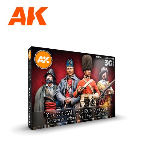 SIGNATURE SET – HISTORICAL FIGURES S. XVI-XVIII BY PEPE GALLARDO