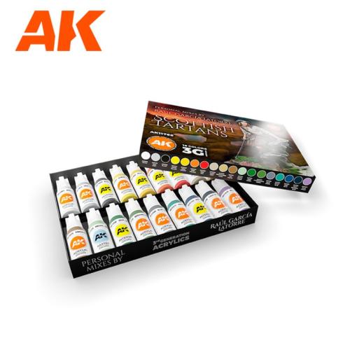 SIGNATURE SET – RAÚL GARCÍA LATORRE – SCOTTISH TARTANS PAINT SET
