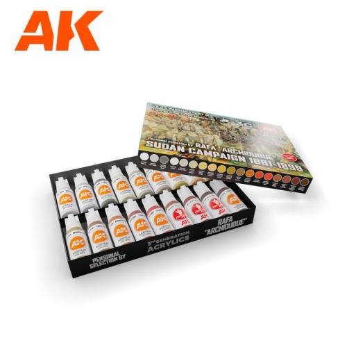 SIGNATURE SET – RAFA “ARCHIDUQUE” – SUDAN CAMPAIGN 1881-1899 – 28MM WARGAME PAINT SET