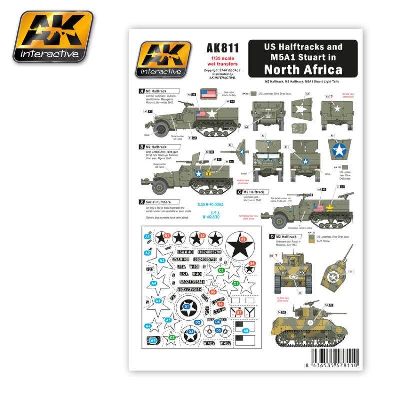 US HALFTRACKS AND M5A1 IN NORTH AFRICA 1/35