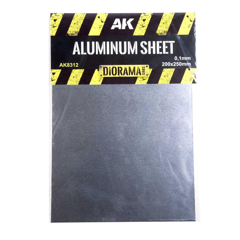 Aluminum Sheet 200x250mm (0,1mm thick)