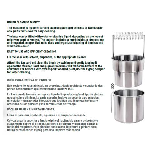 Stainless Steel Paint Brush Cleaner