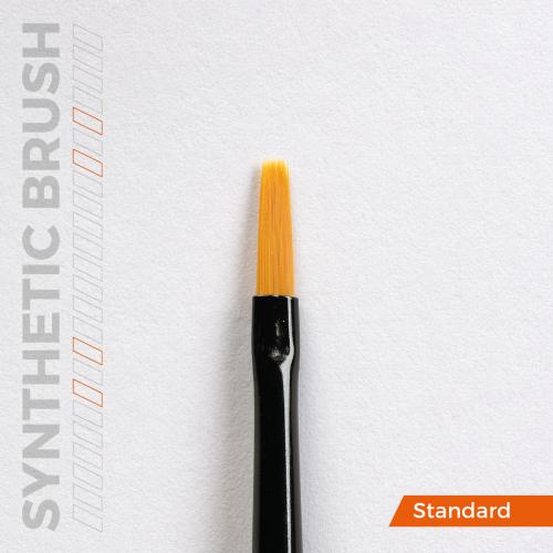 Flat Brush: Size 1 - Synthetic