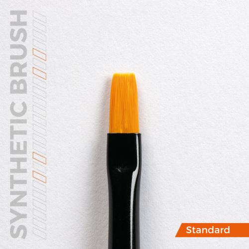 Flat Brush: Size 2 - Synthetic
