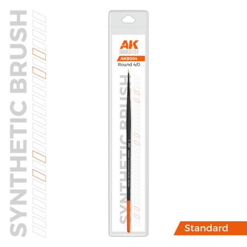 Round Brush: Size 4/0 (Synthetic)