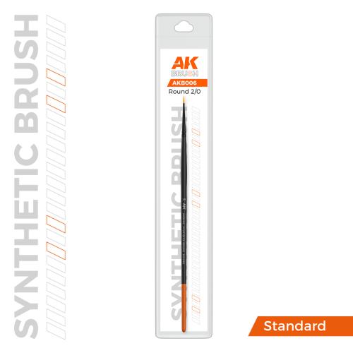 Round Brush: Size 2/0 (Synthetic)
