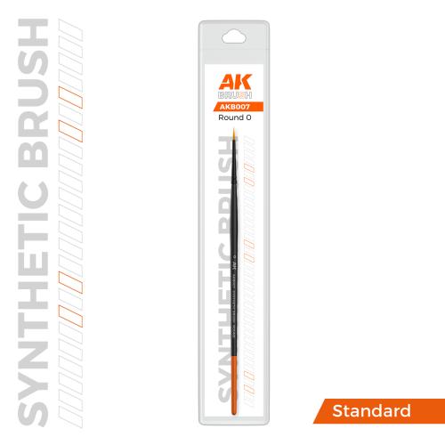 Round Brush: Size 0 - Synthetic