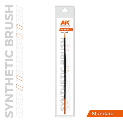 Round Brush: Size 1 - Synthetic