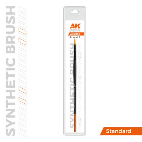 Round Brush: Size 2 - Synthetic