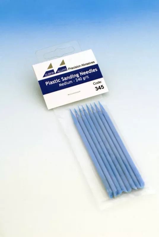 Plastic Sanding Needles, medium / grit 240