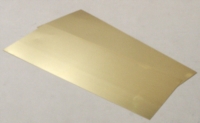 Brass Sheet, 0.25 mm, 2pcs - 100x250mm