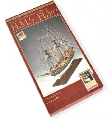 Sixth Rate Swan-Class Ship Rigged Sloop HMS Fly 1776 1/64