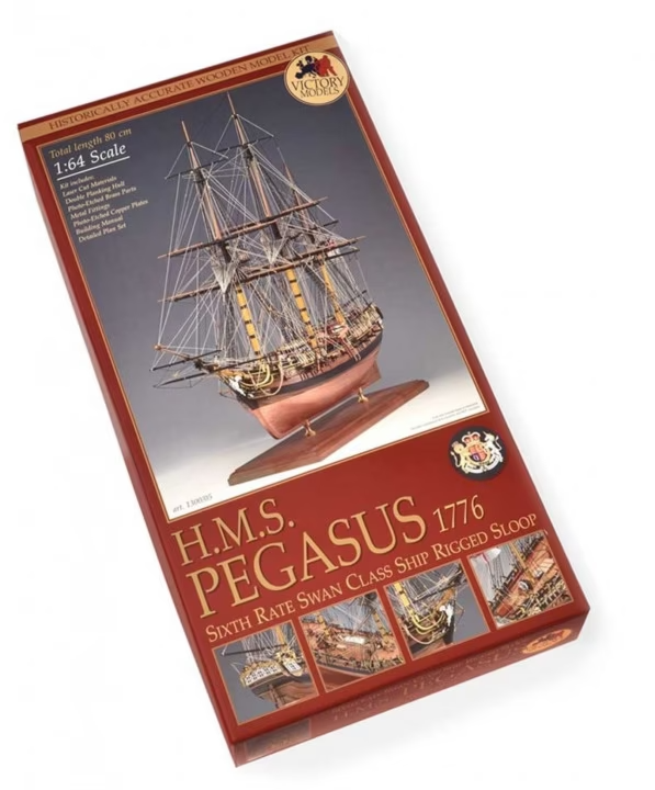 Sloop Rig 1760 Sixth Rate Swan Class Ship Rigged Sloop HMS Pegasus 1776 1/64