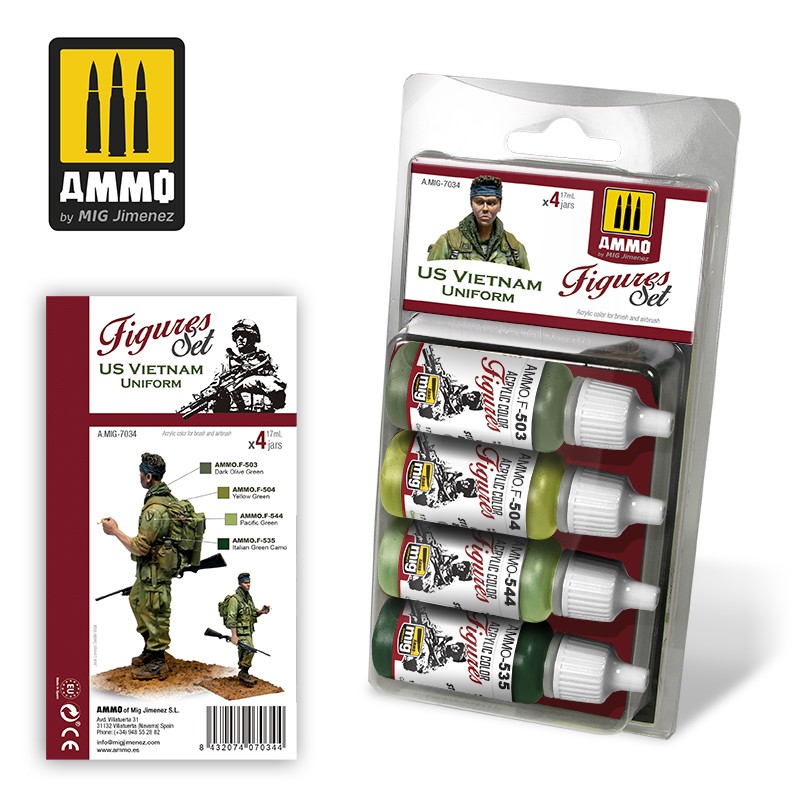 US Vietnam Uniforms Paint Set