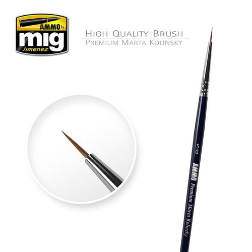 Premium Marta Kolinsky Round brush (Size 5/0)