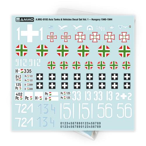 Axis Tanks & Vehicles Decal Set Vol. 1 − Hungary 1940-1944