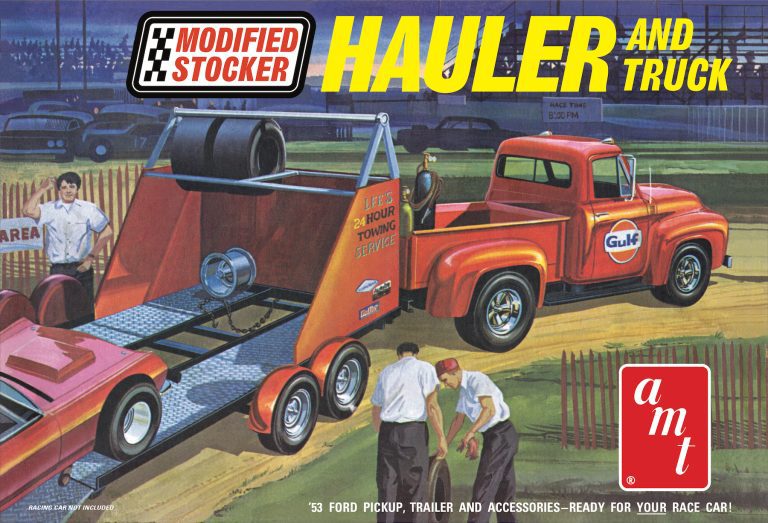 1953 Ford Pickup "Modified Stocker Hauler and truck" Gulf 1/25