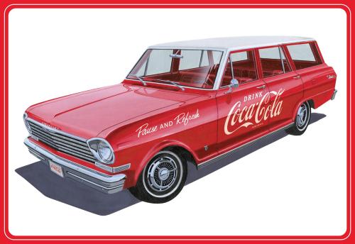 1963 CHEVY II NOVA WAGON W/CRATES COKE 1/25
