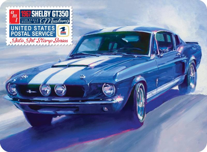 1967 Shelby GT350 USPS "Auto Art Stamp Series" Collectible Tin 1/25