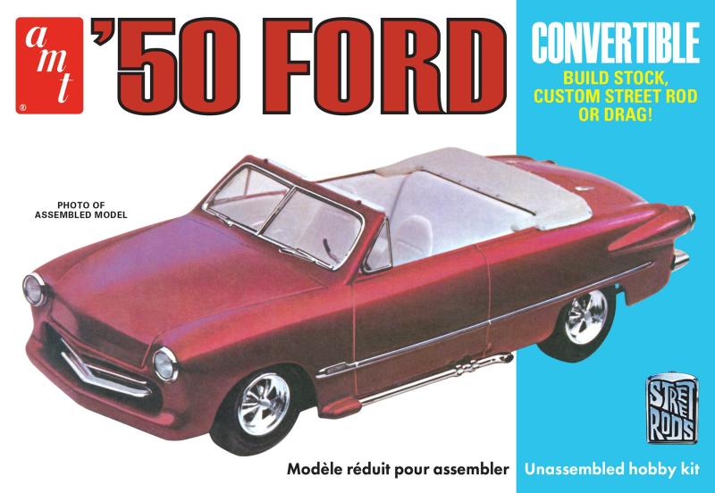 Build stock, custom street rod, or drag! '50 Ford Convertible 1/25