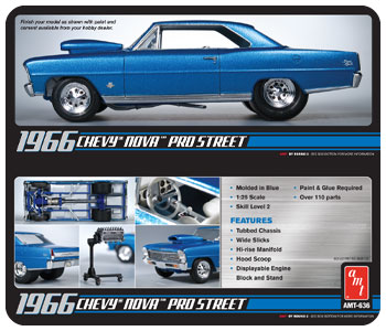 CHEVY NOVA PRO STREET 1966 1/25 (inkl.engine)