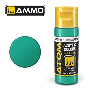 ATOM COLOR Turquoise Green - 20 ml