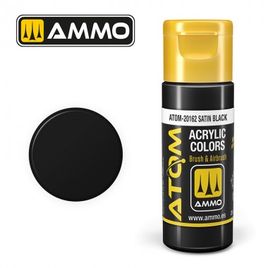 ATOM COLOR Satin Black - 20 ml