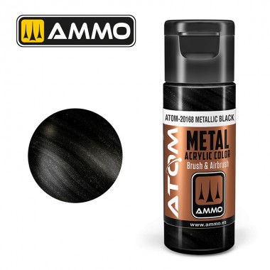 ATOM METALLIC Black - 20 ml