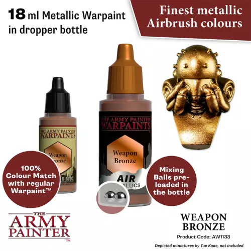 Warpaints Air Metallics: Weapon Bronze 18 ml