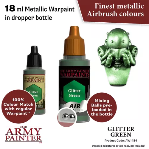 Warpaints Air Metallics: Glitter Green 18 ml